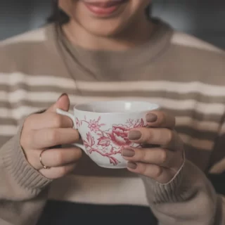 Чай, чашка, руки, женщина, радость, новый день