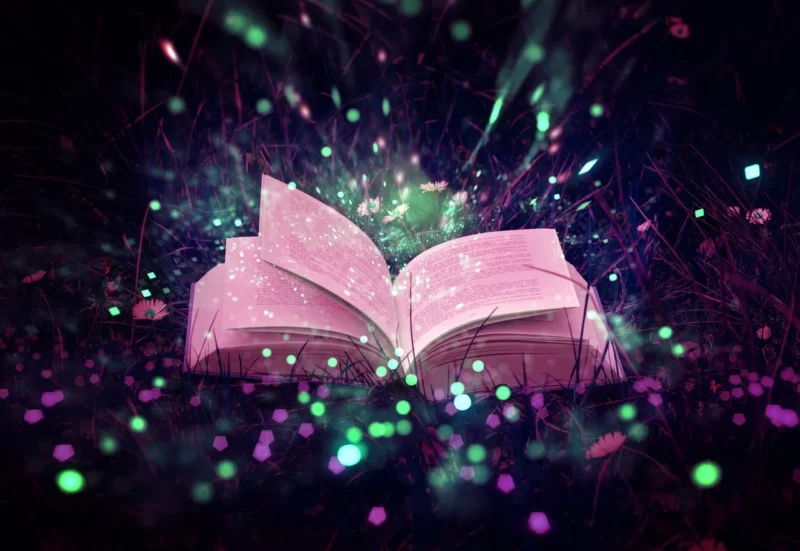 Книга, раскрытая, сказки, волшебство, фантазия